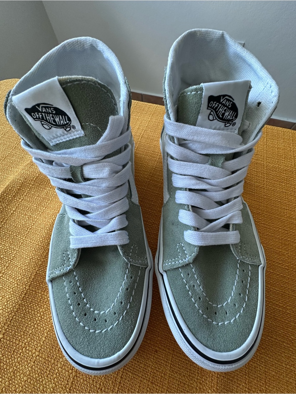 Vans Off the Wall Sage green sneakers with white sole, unisex for both sexes. - Picture 11 of 16